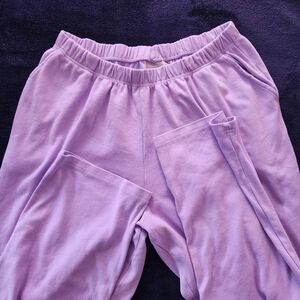 Woman Within 7-Day "Soft Iris" Purple Sweatpants